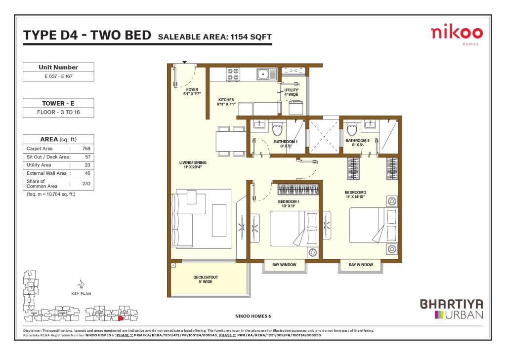 Nikoo Homes 6 Floor Plan3